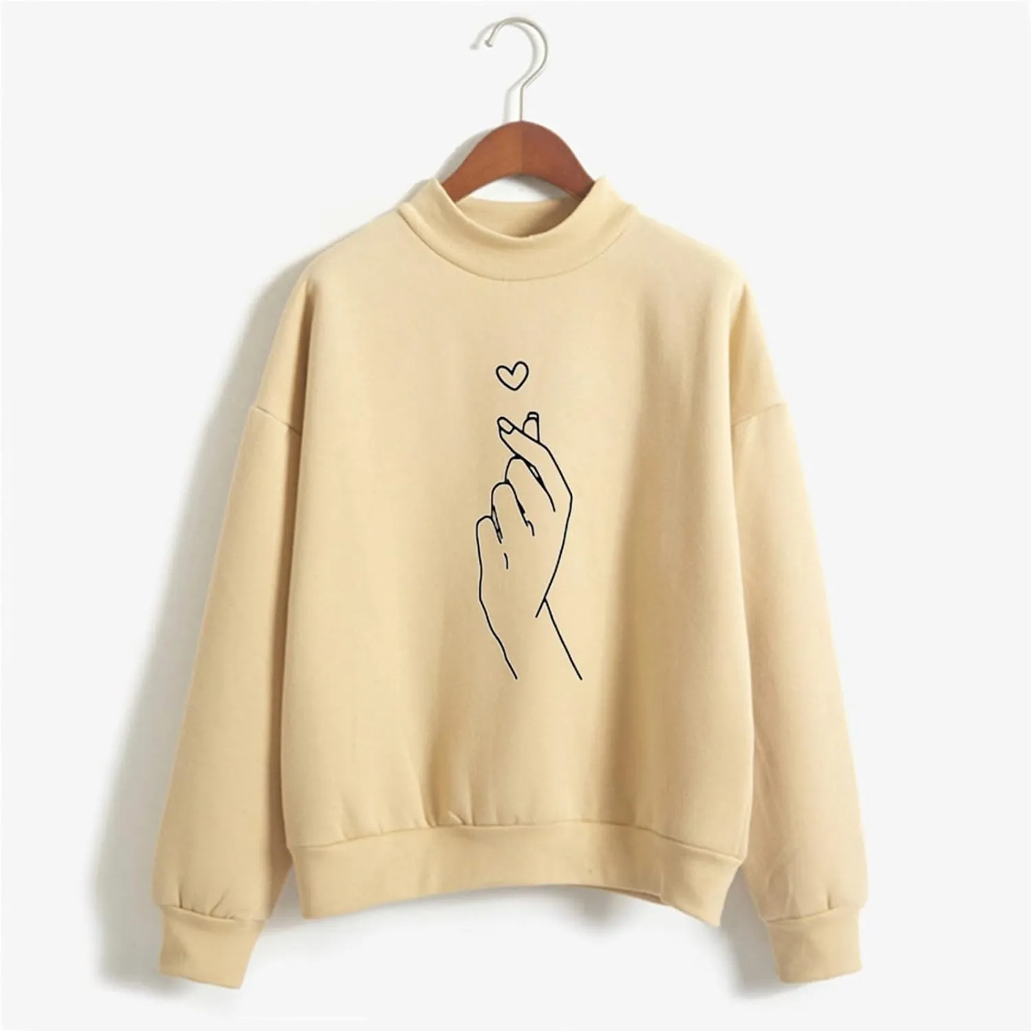 GIERIDUC Oversized Sweatshirt for Women Cute Graphic Crewneck Long Sleeve Casual Fleece Pullover Sweatshirts Loose Tops