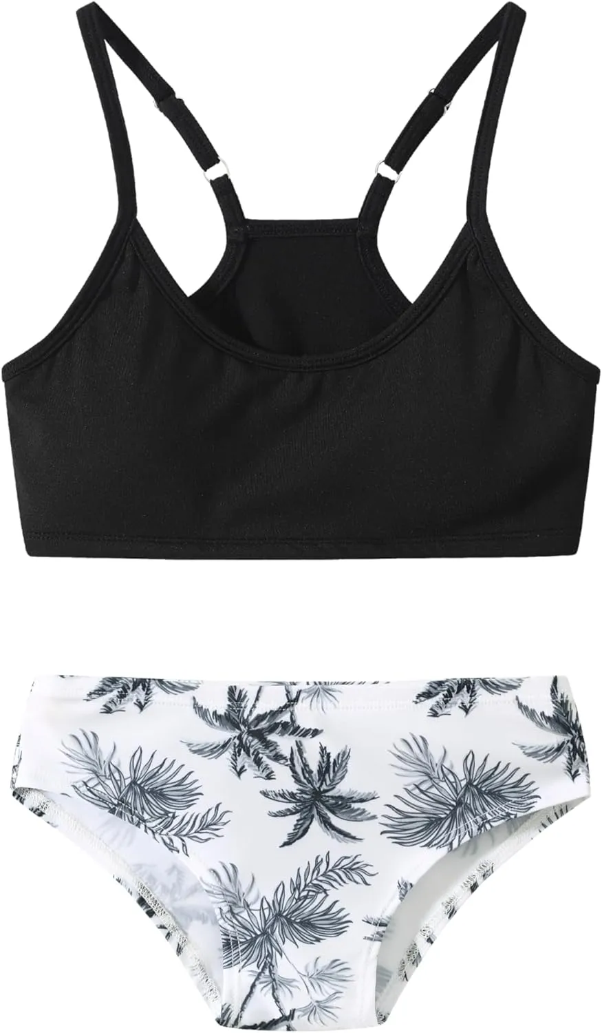Girl Swimsuit Bikini Set Two Piece Bathing Suits Tropical Print Swimwear 5-14Y