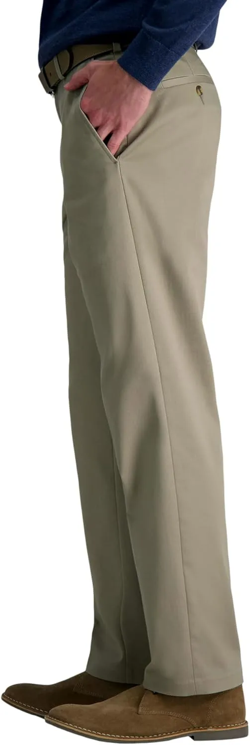 Haggar Men's Wrinkle Free Classic Fit Flat Front Khaki Pant