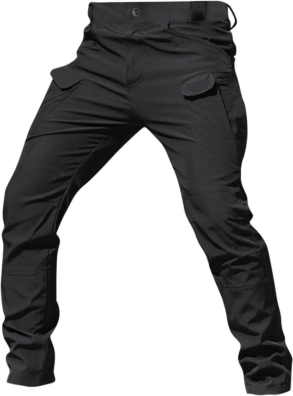 Hiking Pants Men Cargo Multi Pockets Relaxed Fit Pants Ripstop Stretch Slim Fit Pants Trousers Tactical