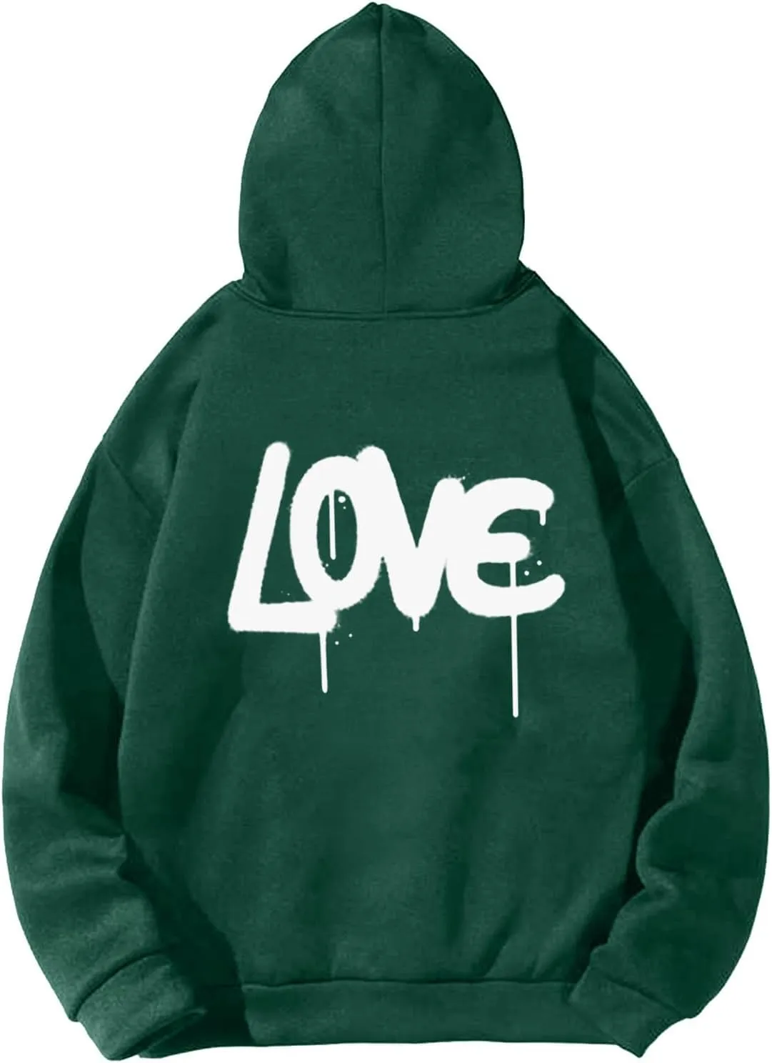 Hoodies For Men With Designs Breathable Casual Hooded Sweatshirt Pullover Tops Mid-Weight Long Sleeve Letter Print Shirts