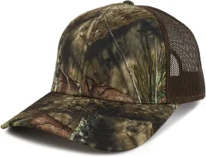 Hunting Camouflage Outdoor Structured Trucker Mesh Cap