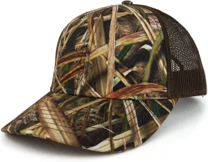 Hunting Camouflage Outdoor Structured Trucker Mesh Cap