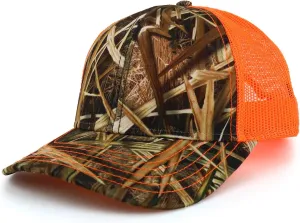 Hunting Camouflage Outdoor Structured Trucker Mesh Cap