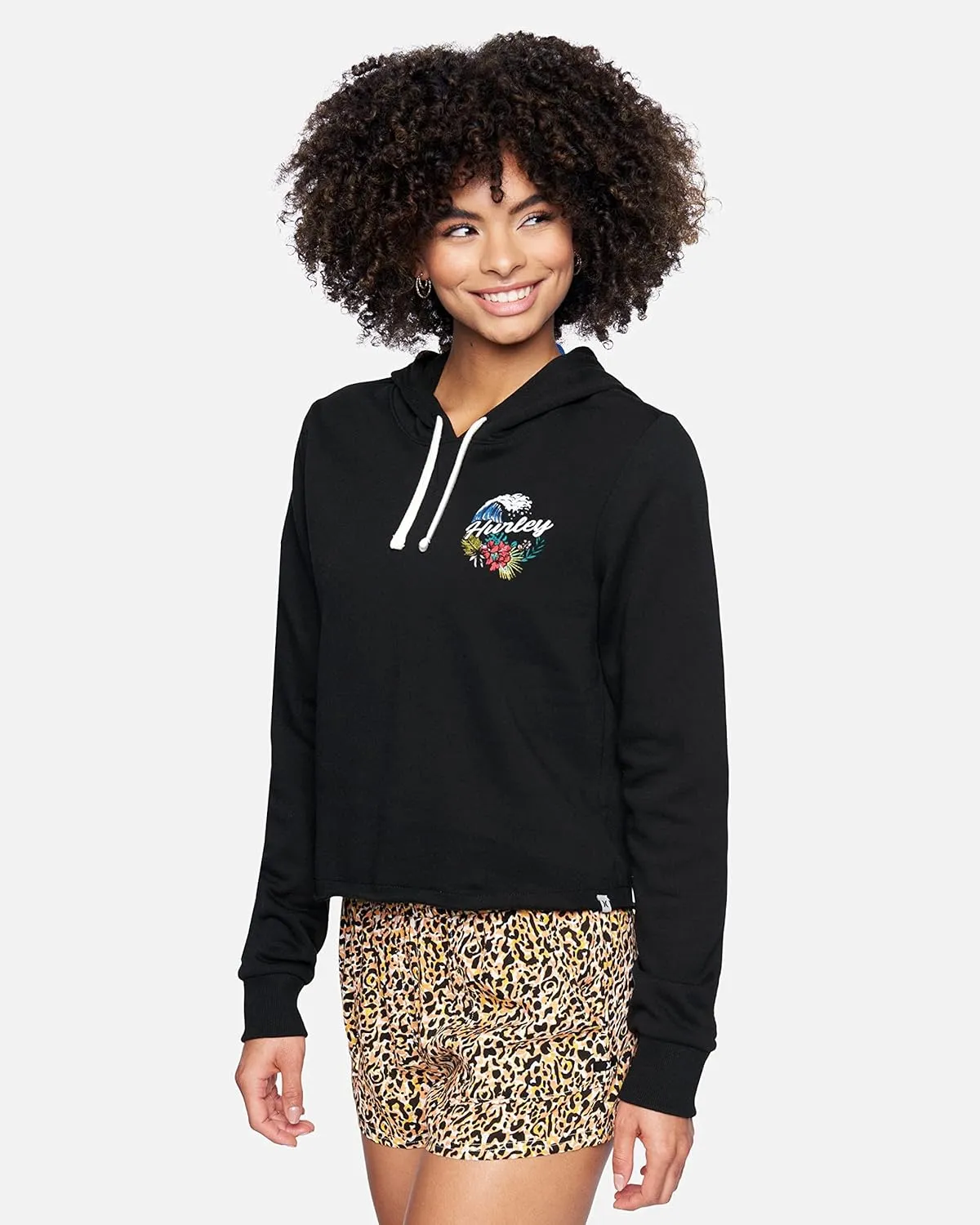 Hurley Womens Cropped Classic Fit Hoodies