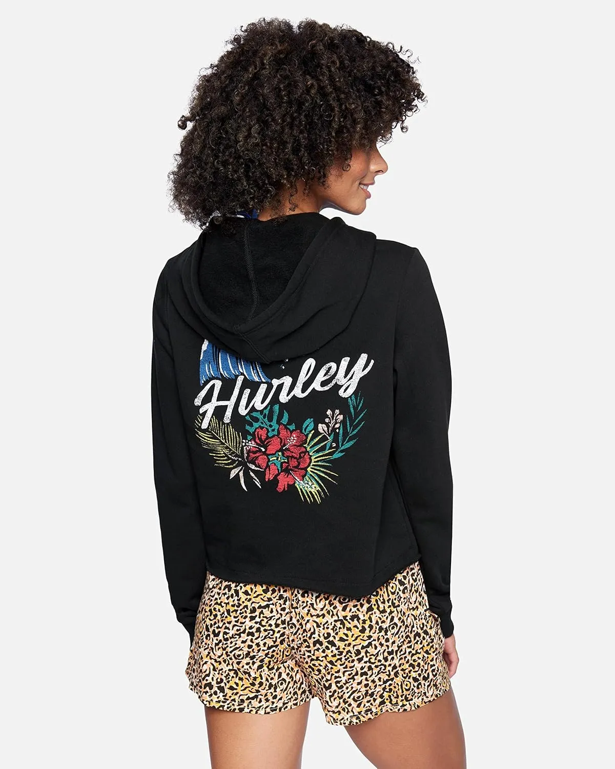 Hurley Womens Cropped Classic Fit Hoodies