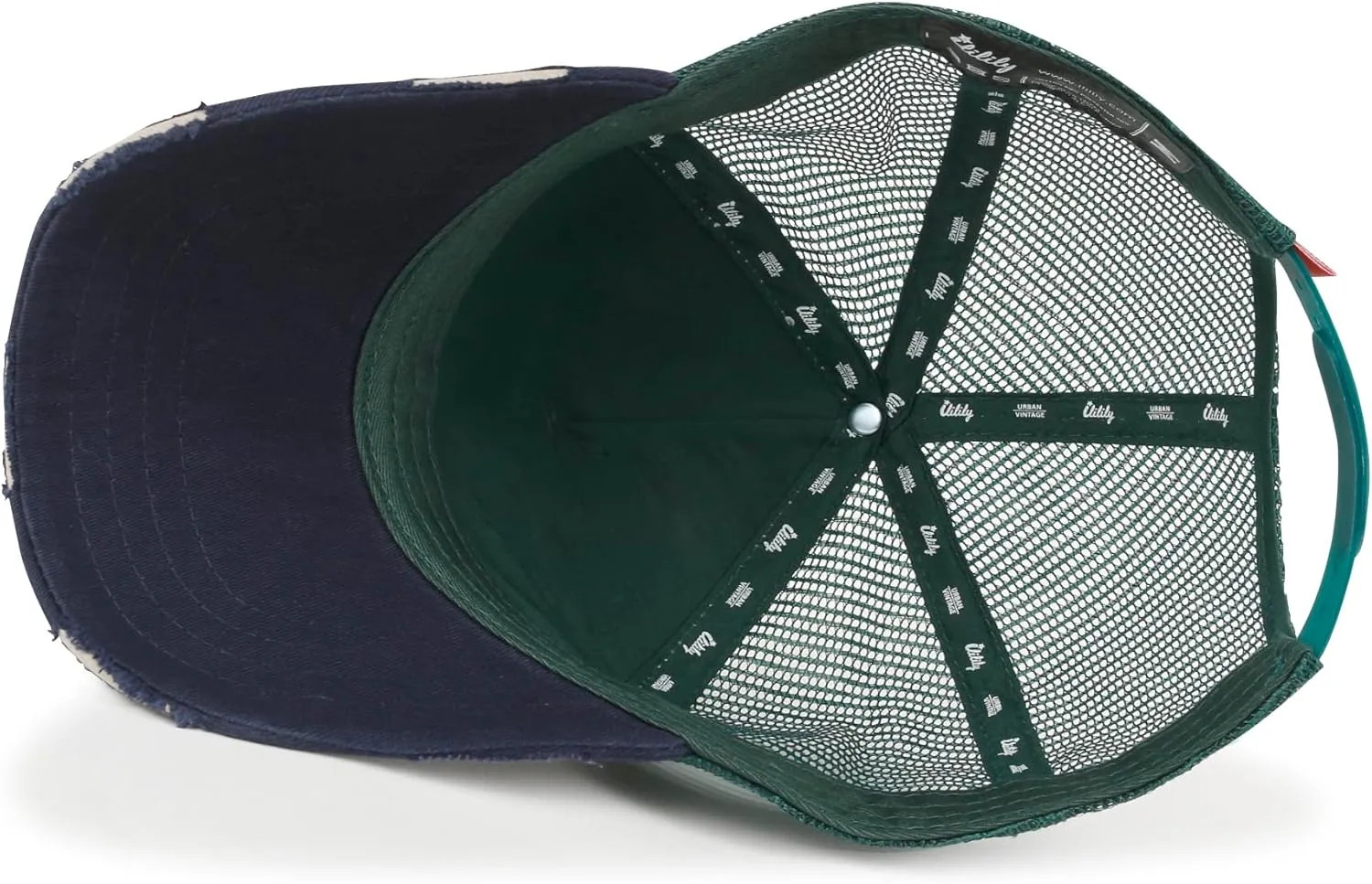 ililily Premium Go with The Flow Embroidery Baseball Cap Vintage Trucker Hat