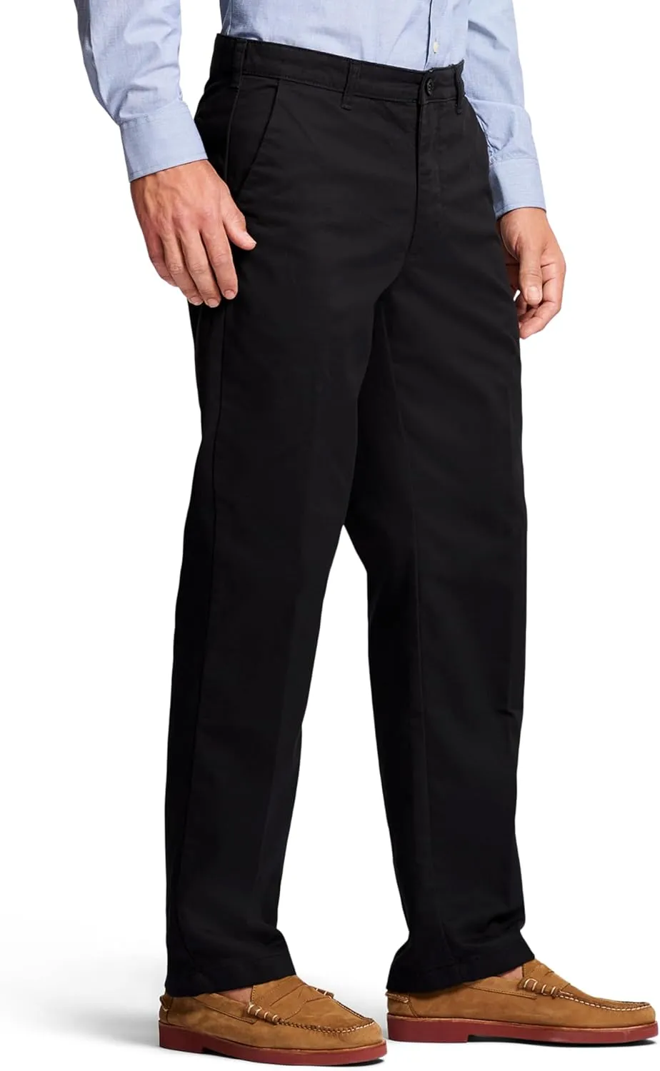 IZOD Men's Performance Stretch Classic Fit Flat Front Chino Pant