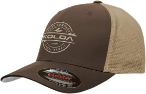Koloa Surf Co. Premium Embroidered Thruster Logo Flexfit 6511 Truckers Caps