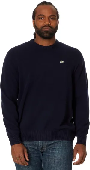 Lacoste Men's Classic Fit Long Sleeve Cashmere Crew Neck Sweater