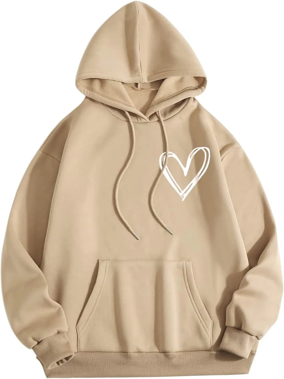 Ladies Women's Letter Graphic Hooded Print Round Neck Long Sleeve Sweatshirt Tops Sweater with Back Zipper