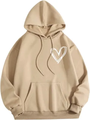 Ladies Women's Letter Graphic Hooded Print Round Neck Long Sleeve Sweatshirt Tops Sweater with Back Zipper