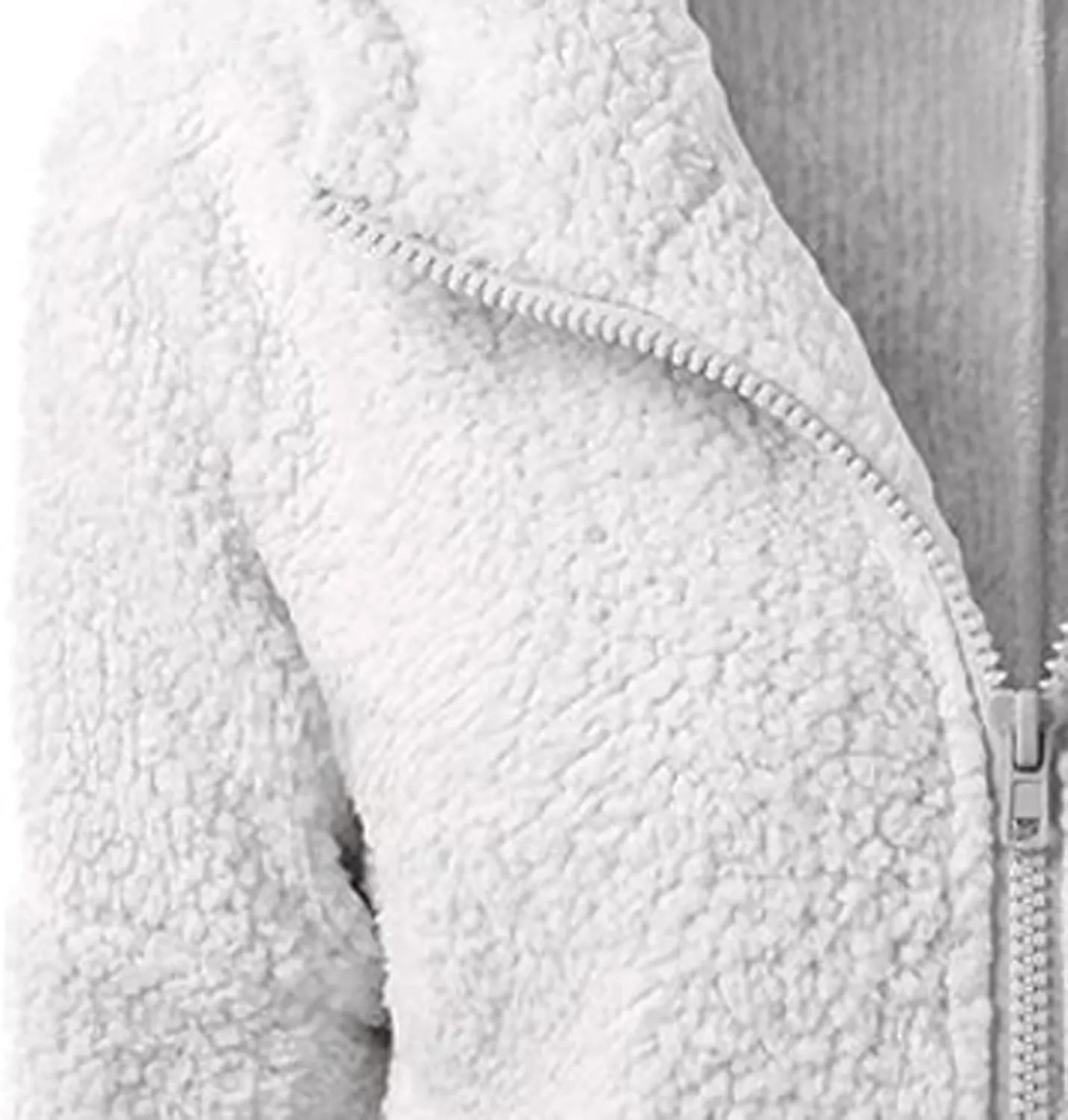 Lmdudan Womens Faux Fleece Hoodies Jacket Trendy Casual Long Sleeve Coat Winter Warm Zip Up Hooded Outerwear with Pockets