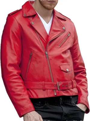 Men Motorcycle Leather Jackets Street Jacket Soft Coats Zipper Pockets Outerwear