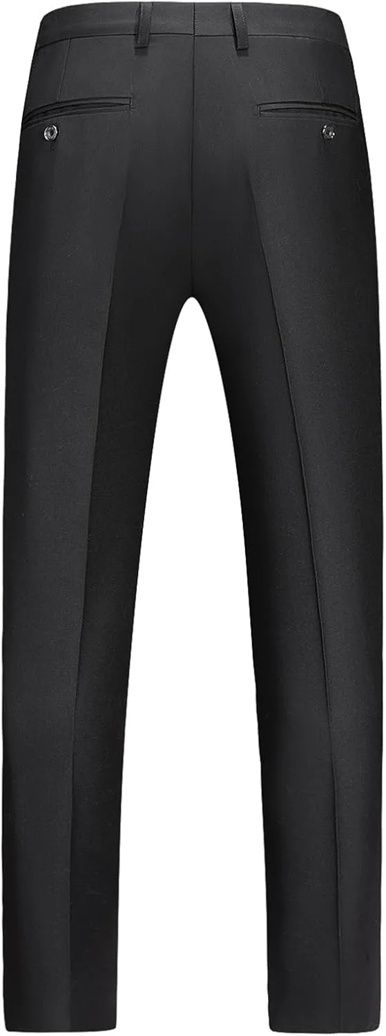 Men's 3 Piece Suit Slim Fit One Button Solid Tuxedo Jacket Suits for Men Slim Fit for Wedding Prom Blazer Vest Pants