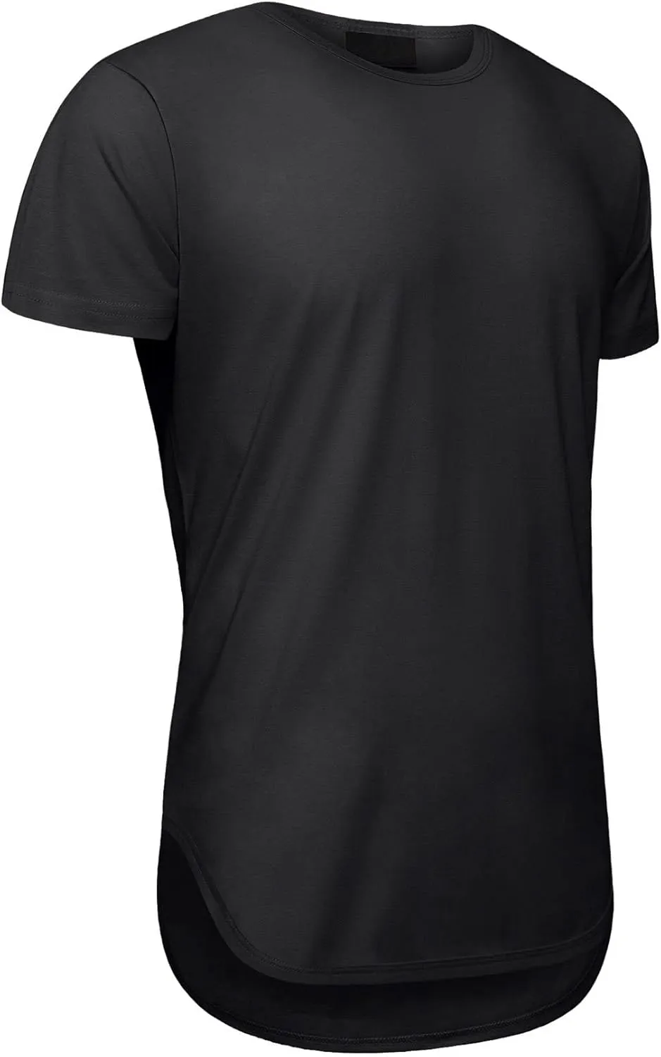 Men's Hipster Longline Curved Hem Tees