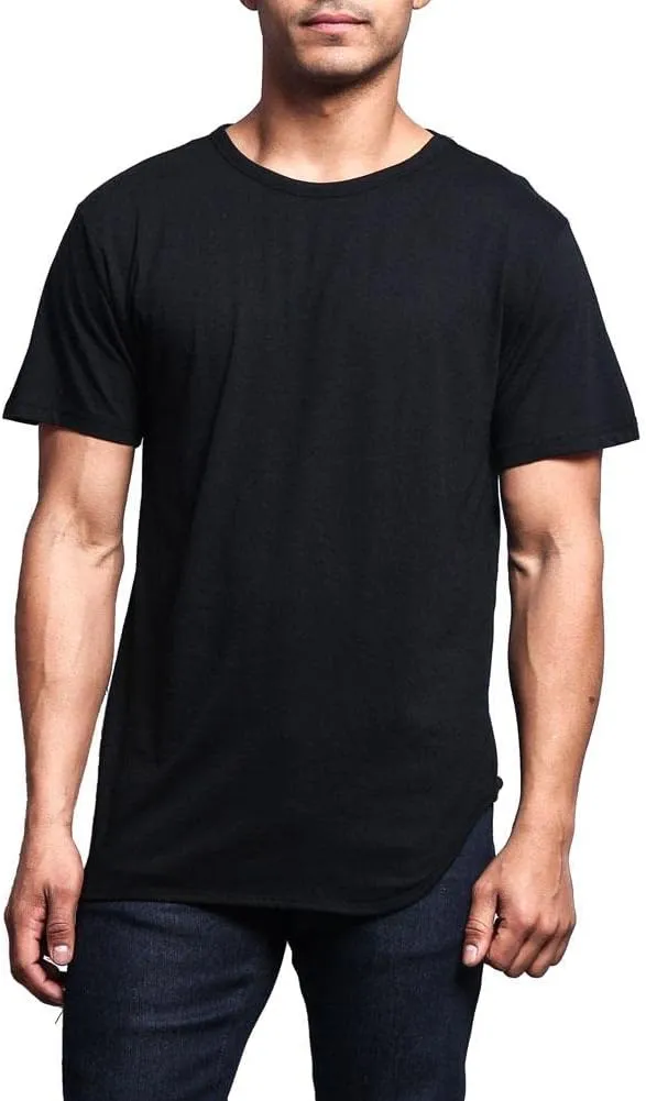 Men's Hipster Longline Curved Hem Tees