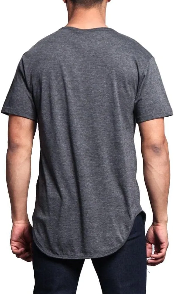Men's Hipster Longline Curved Hem Tees