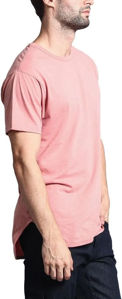 Men's Hipster Longline Curved Hem Tees