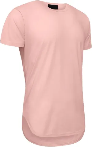 Men's Hipster Longline Curved Hem Tees