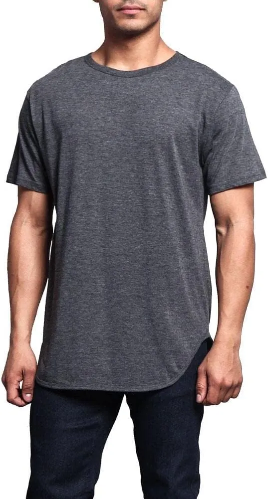 Men's Hipster Longline Curved Hem Tees