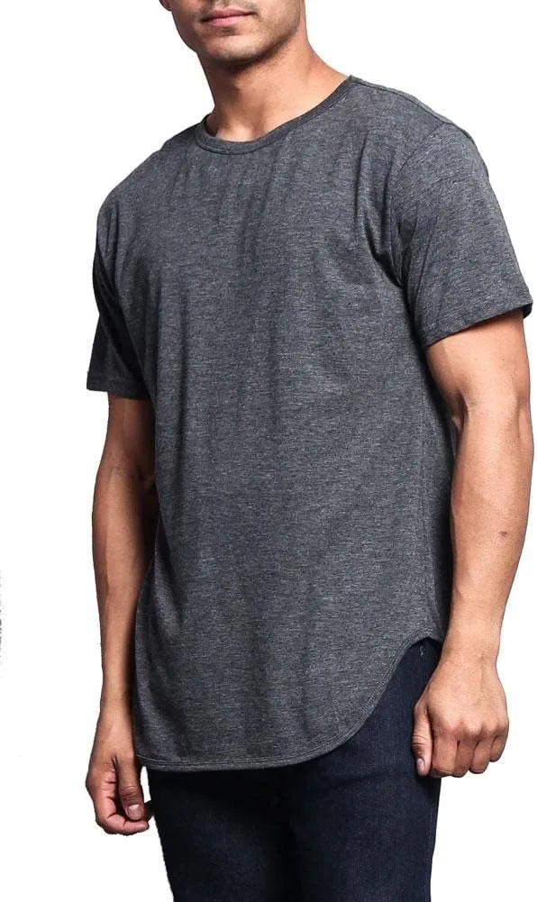 Men's Hipster Longline Curved Hem Tees