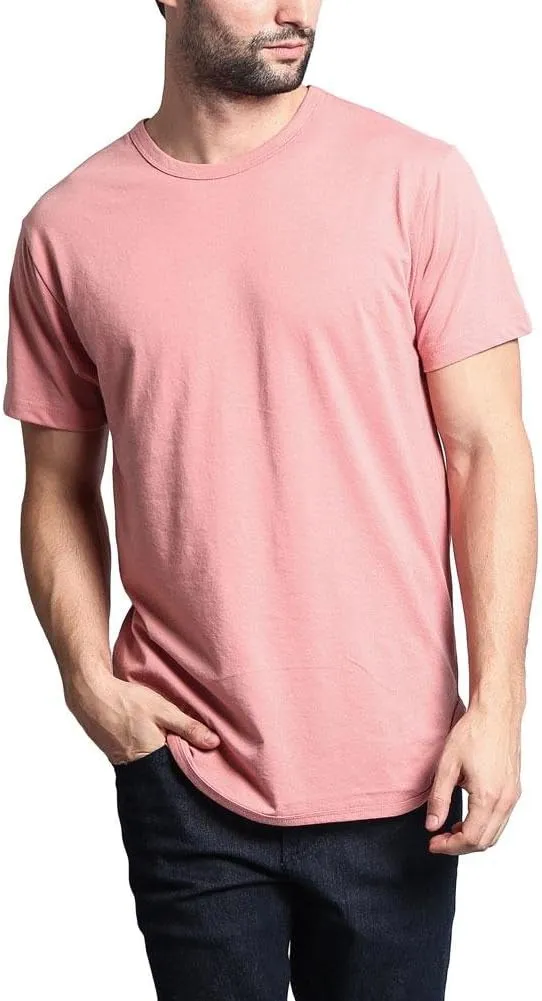 Men's Hipster Longline Curved Hem Tees