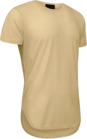 Men's Hipster Longline Curved Hem Tees