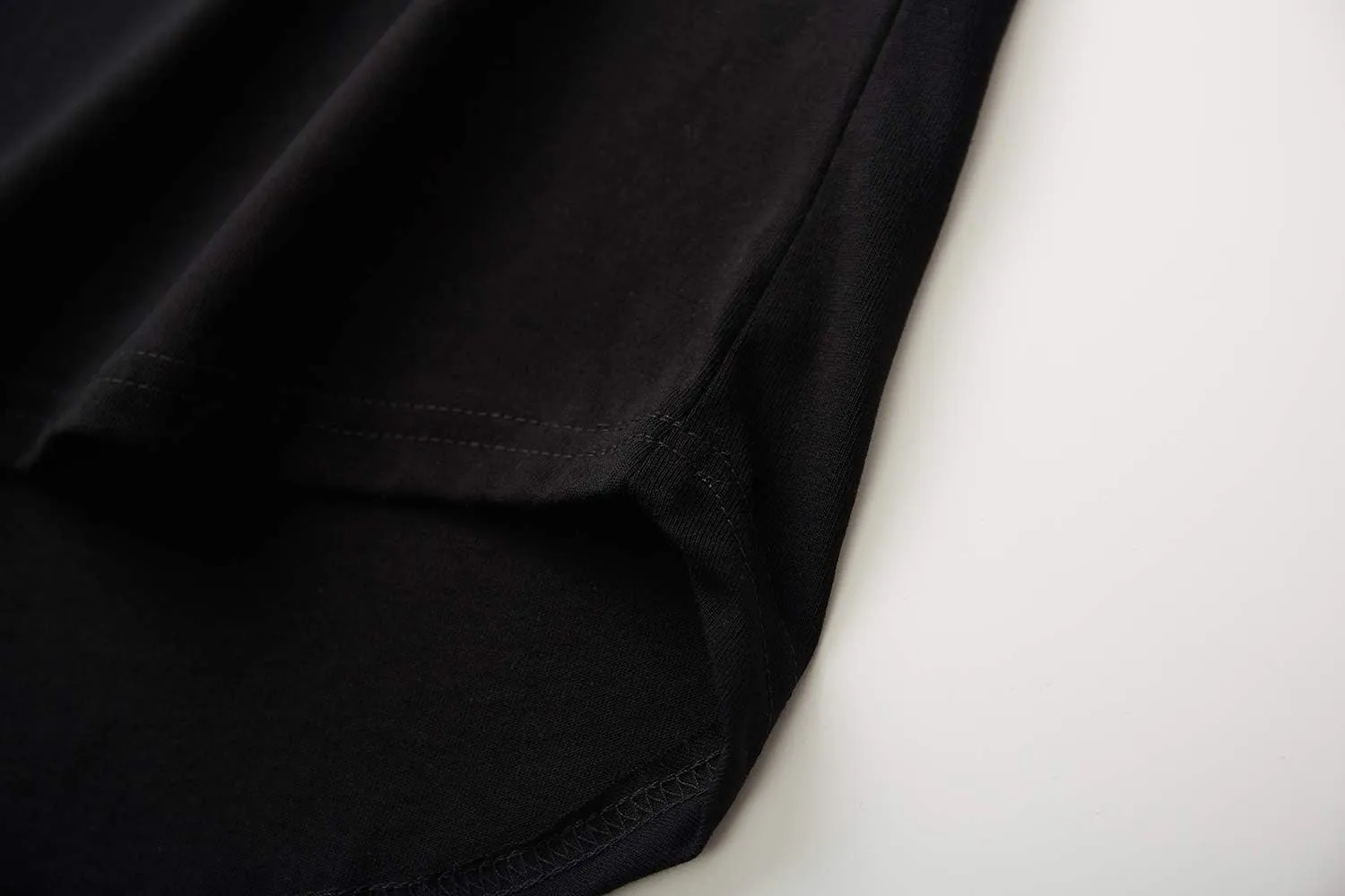 Mens Hipster Longline T Shirts Crewneck T-Shirt Lightweight Short Sleeve Premium Cotton Tee Shirts