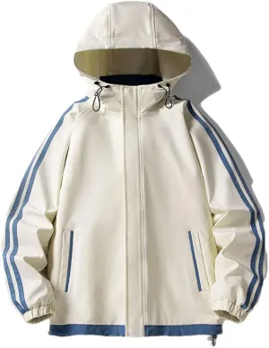 Men's Hooded Jackets Street Style Vintage Tooling Jacket Couple Harajuku Casual Windbreaker
