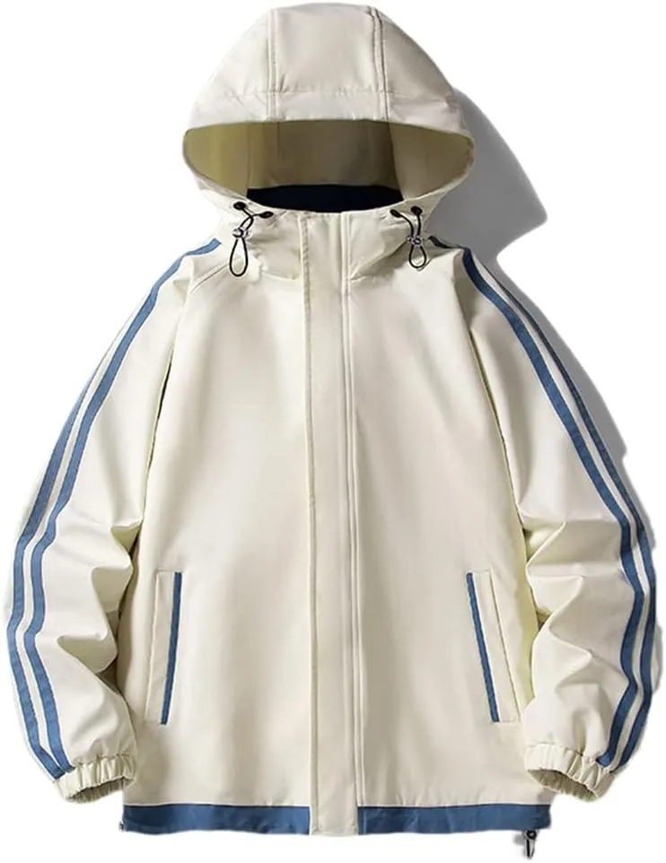 Men's Hooded Jackets Street Style Vintage Tooling Jacket Couple Harajuku Casual Windbreaker