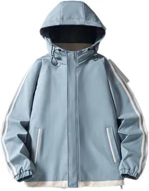 Men's Hooded Jackets Street Style Vintage Tooling Jacket Couple Harajuku Casual Windbreaker