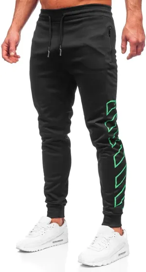 Men's Joggers Drawstring Pants with Zipper Pockets Slim Fit Pants Athletic Trousers Workout Sweatpants for Men