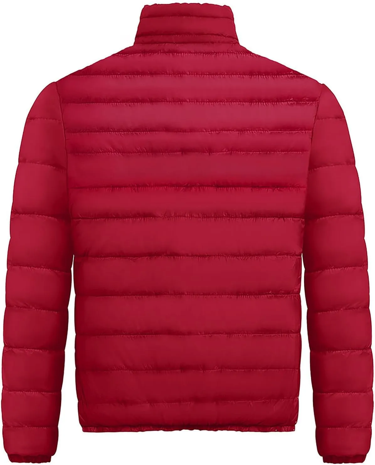 Mens Lightweight Packable Hooded Jacket 2024 Winter Jackets for Running Travel Full Zip Warm Insulated Thermal Coat