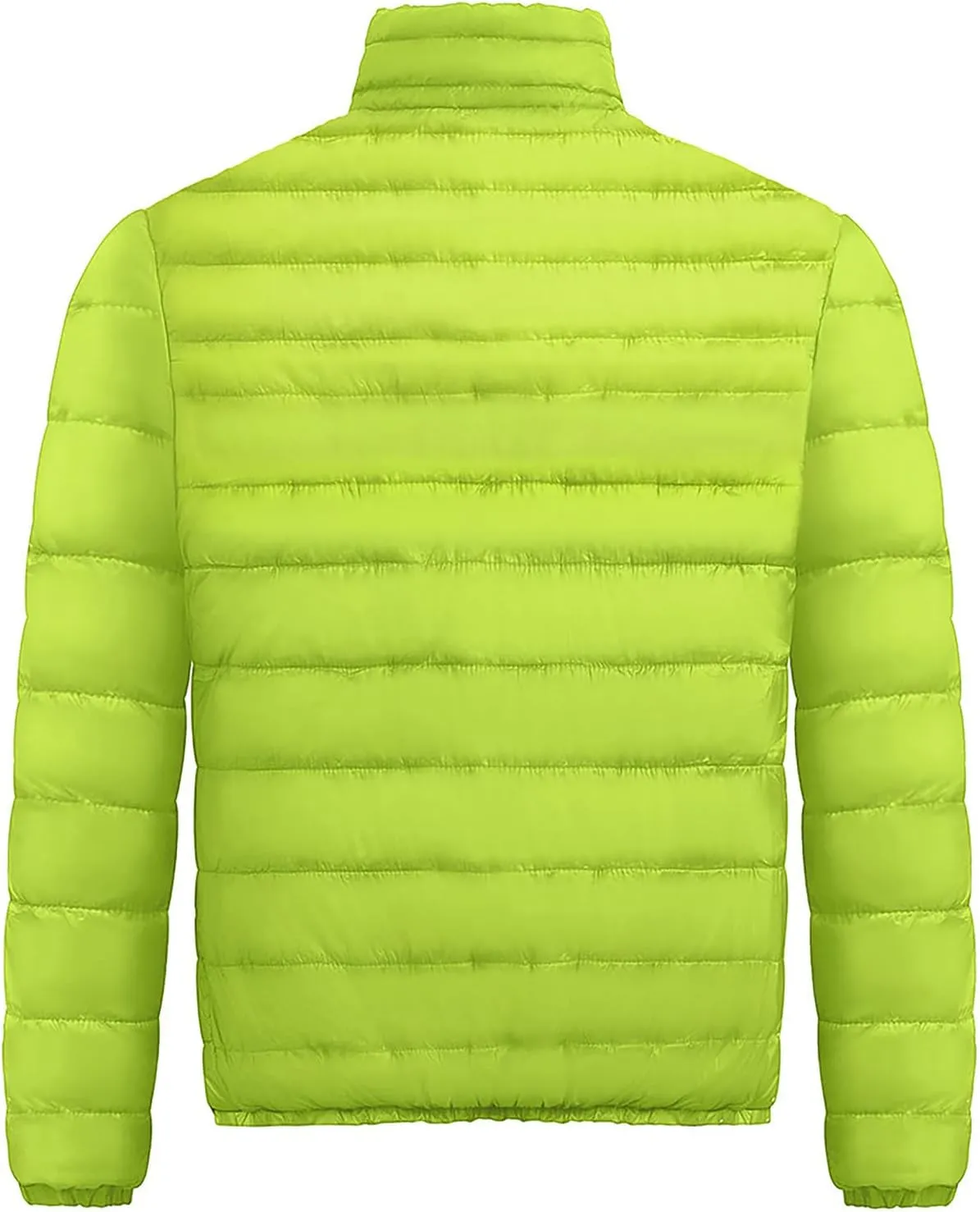 Mens Lightweight Packable Hooded Jacket 2024 Winter Jackets for Running Travel Full Zip Warm Insulated Thermal Coat