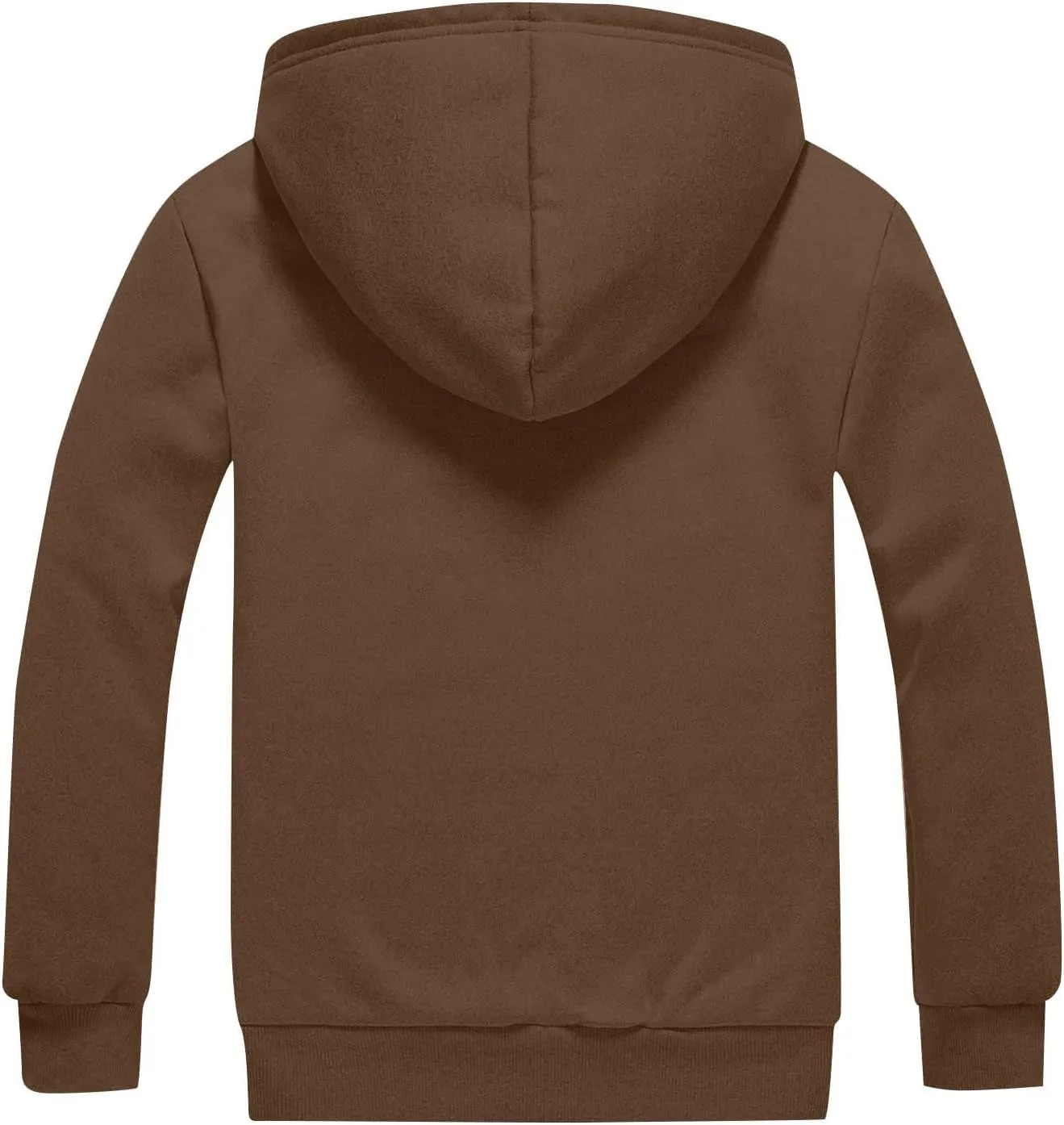 Mens Sherpa Hoodie Zip Up Thick Thermal Sweatshirt Casual Winter Warm Hoodies