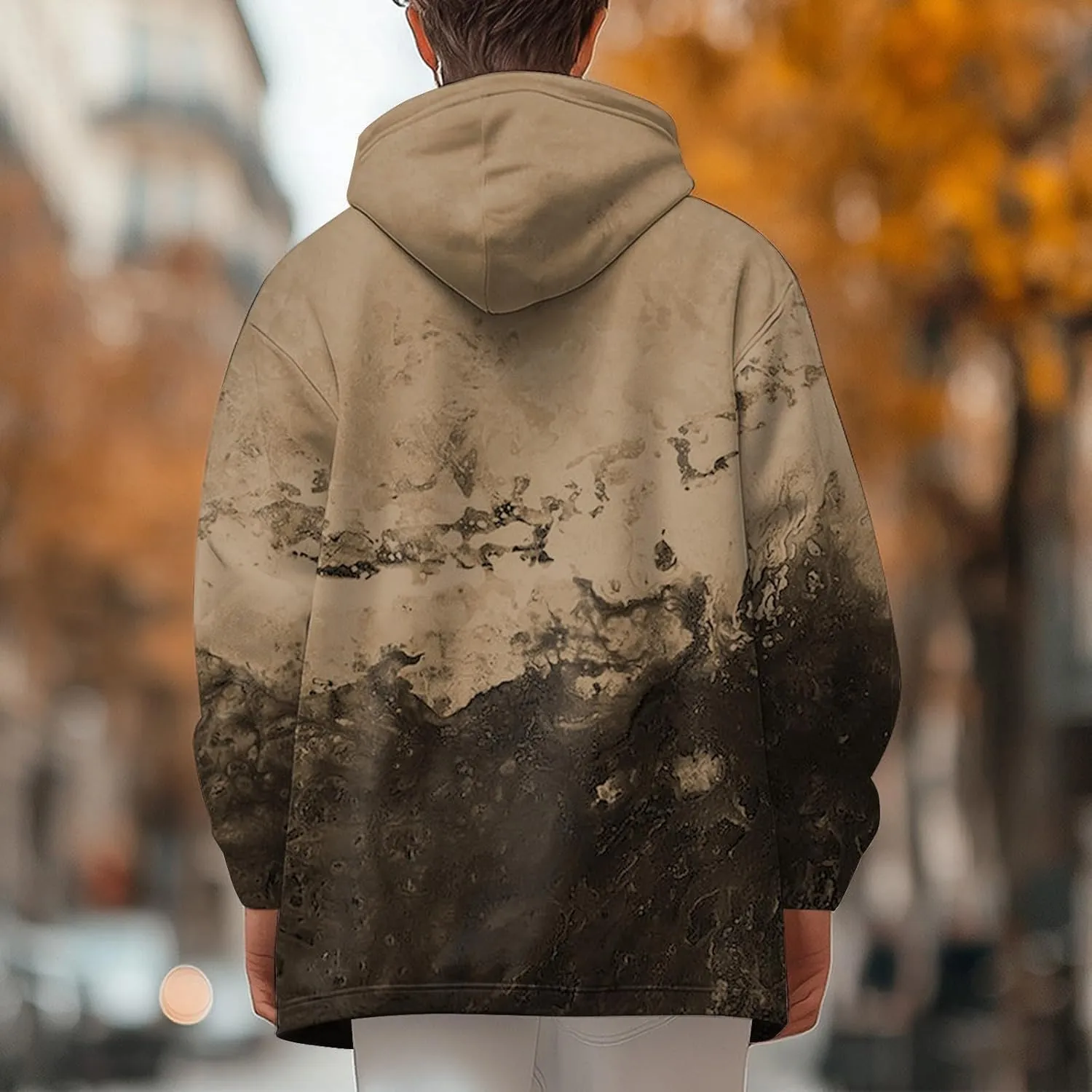 Mens Sherpa Lined Hoodie Full-Zip Thermal Fleece Sweatshirt Casual Heavyweight Winter Hoodies