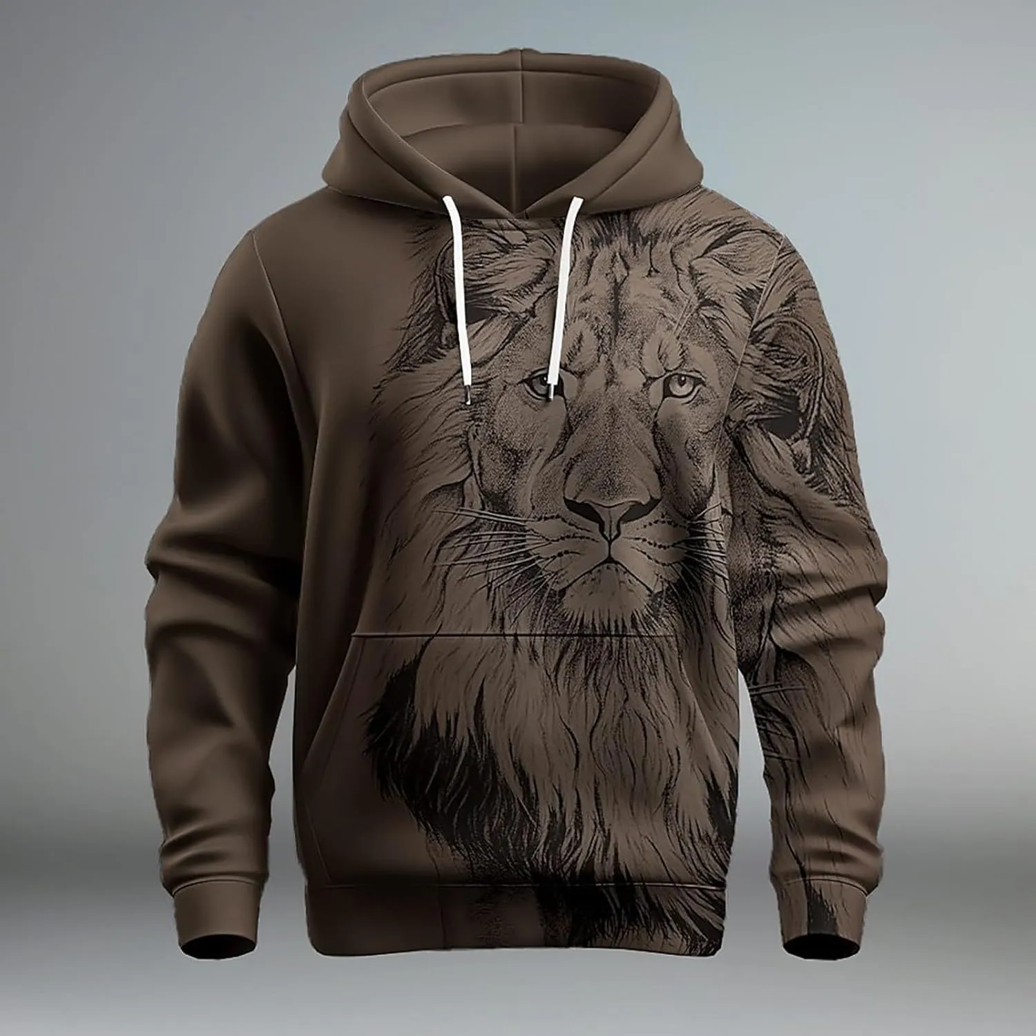 Mens Sweatshirts Winter Vintage Long Sleeve Hoodie Half Zipper Hooded Sweatshirt Top Workwear Multi Pocket Outdoor