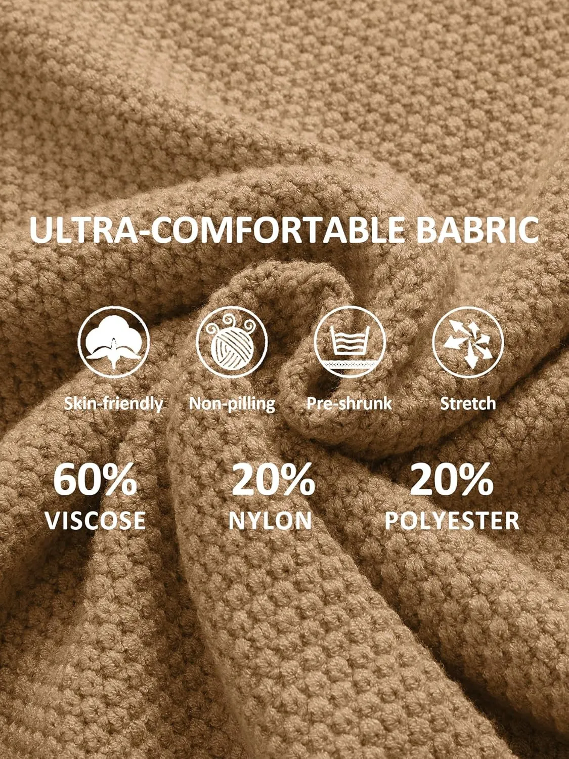Men's Turtneck Pullover Sweaters Cable Knit Casual Pullover Sweater