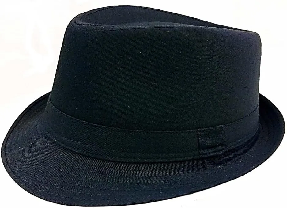 Mrlahat Unisex Classic Trilby Fedora Casual Manhattan Short Brim Structured Gangster Panama Felt Hat