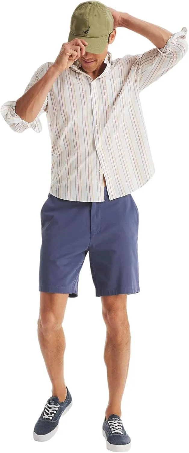 NAUTICA Men's Classic Fit Long Sleeve Button Down Shirt