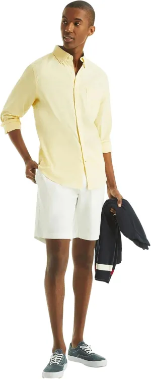 NAUTICA Men's Classic Fit Long Sleeve Button Down Shirt