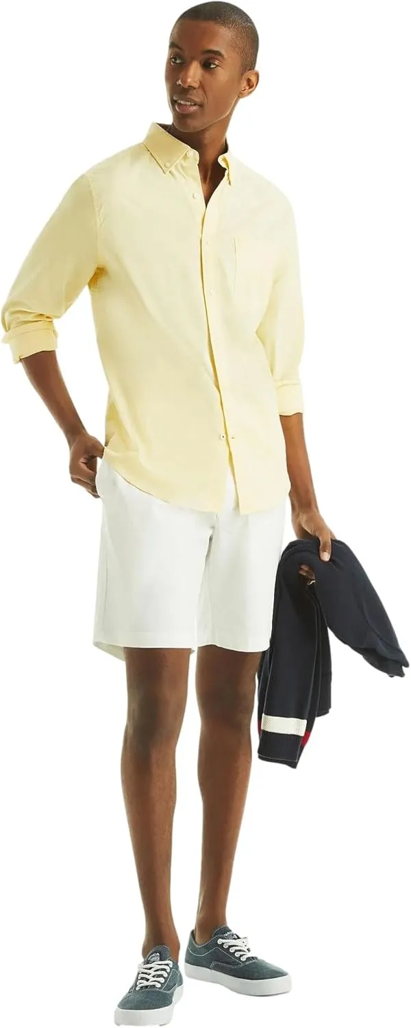 NAUTICA Men's Classic Fit Long Sleeve Button Down Shirt