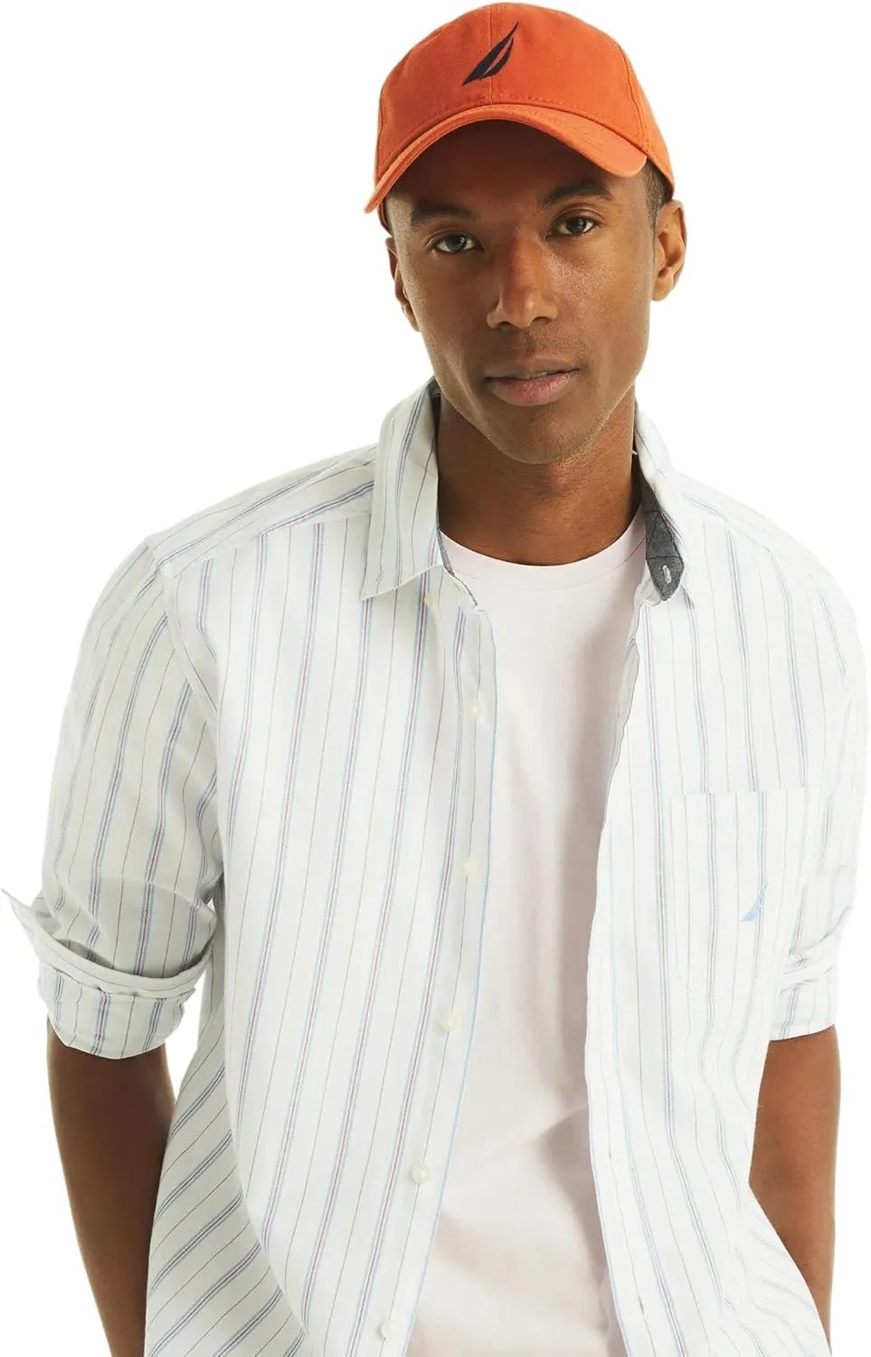 NAUTICA Men's Classic Fit Long Sleeve Button Down Shirt
