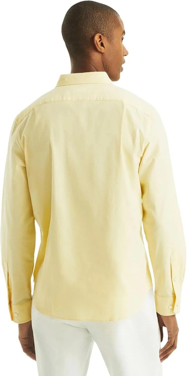 NAUTICA Men's Classic Fit Long Sleeve Button Down Shirt
