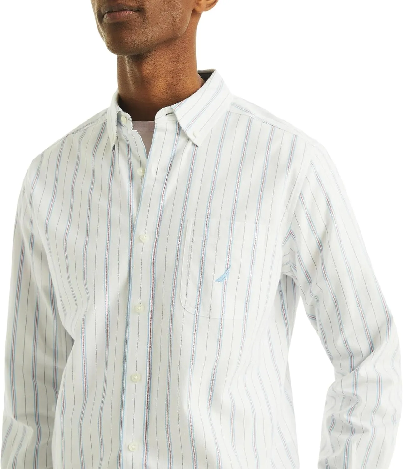 NAUTICA Men's Classic Fit Long Sleeve Button Down Shirt