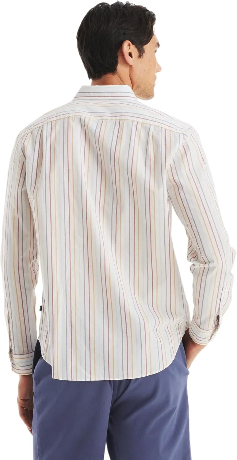 NAUTICA Men's Classic Fit Long Sleeve Button Down Shirt