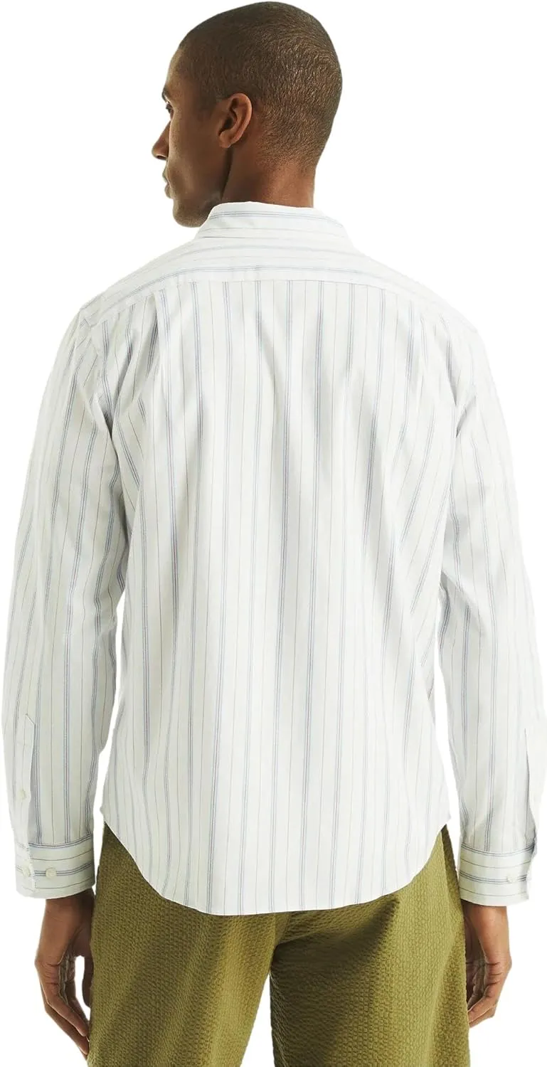 NAUTICA Men's Classic Fit Long Sleeve Button Down Shirt