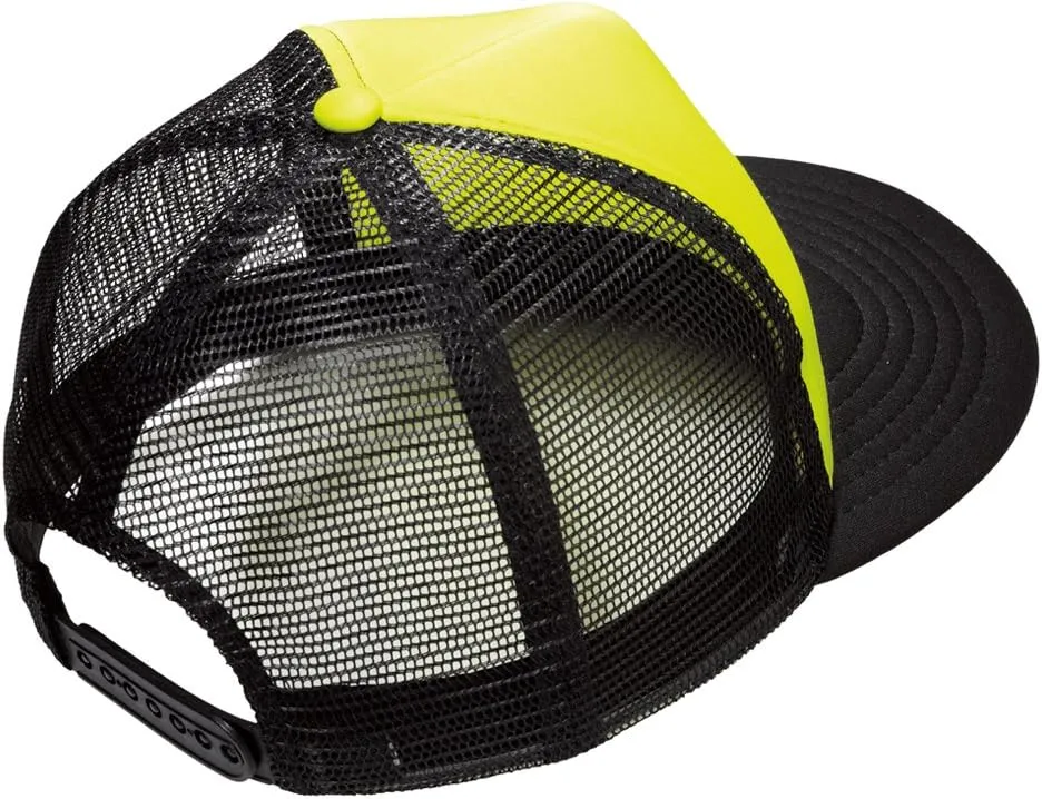 Neon Color Flat Bill Adjustable Snapback Mesh Trucker Cap