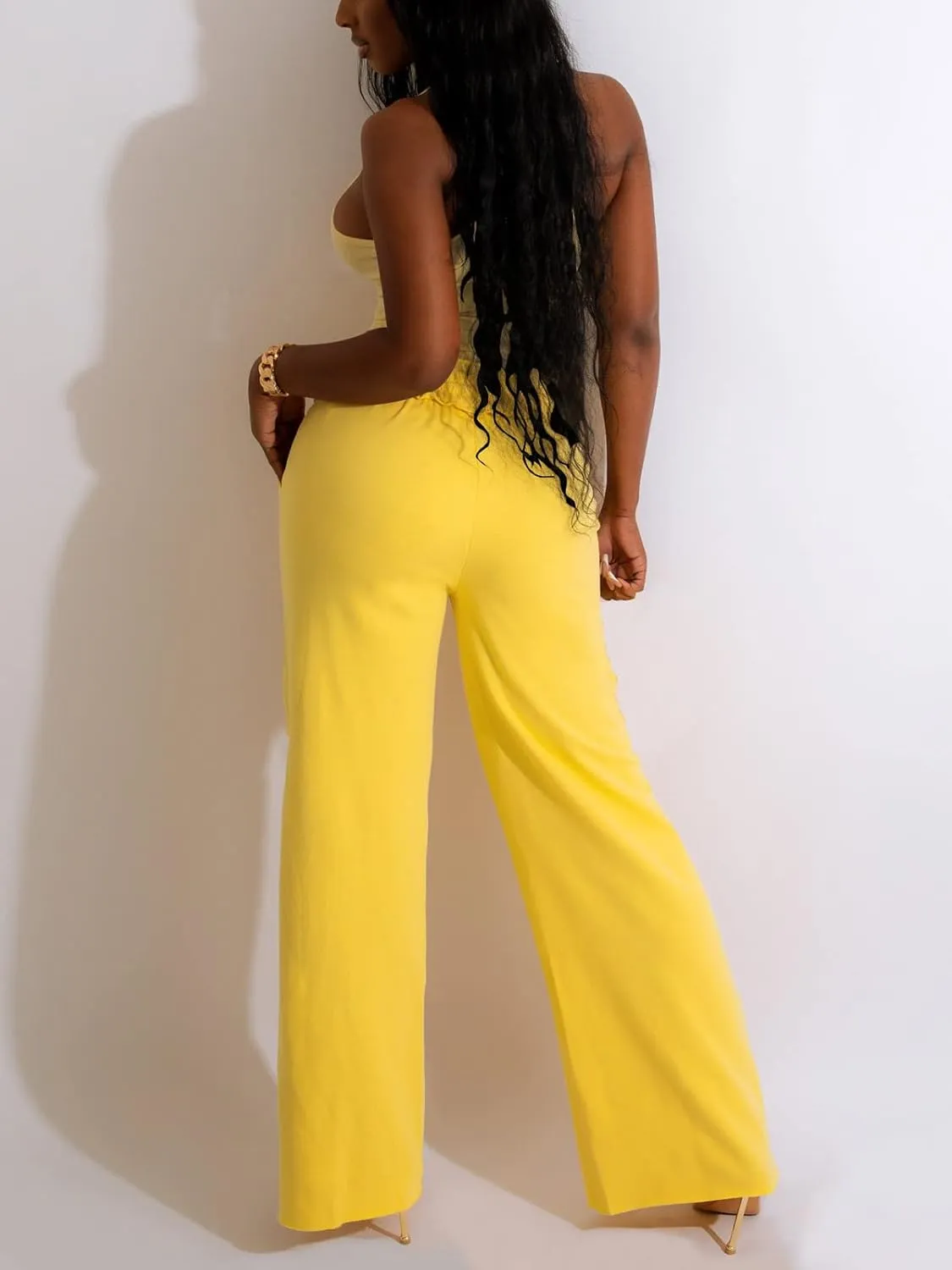 Nimsruc Two Piece Outfits For Women Casual Sleeveless Sweat Suits